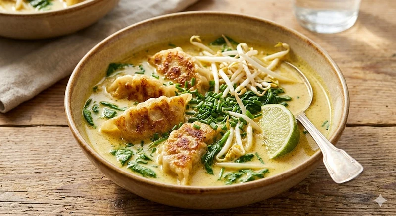 Gele Curry Dumplingsoep