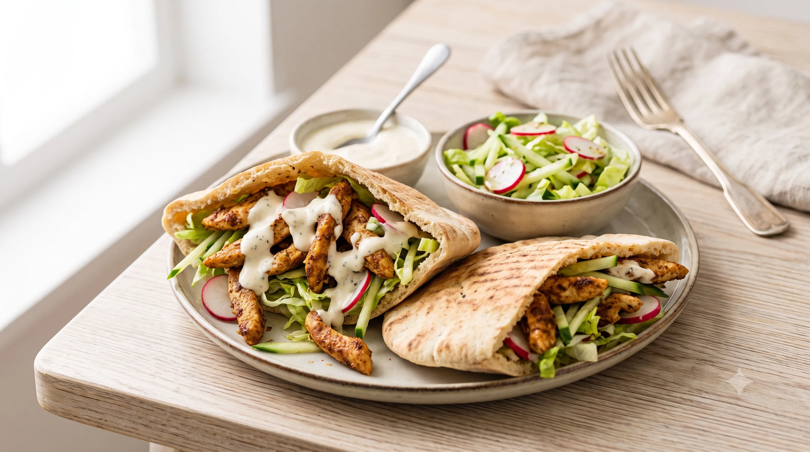 Pita Shoarma met Rauwkost