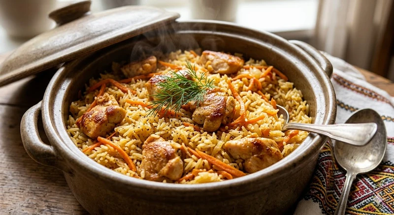 Oekraïens Kip Plov